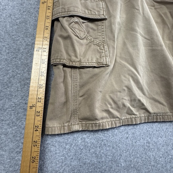 Carhartt Cargo Shorts Mens 42x11 Carpenter Canvas Khaki Grunge Workwear B275 DKH - Picture 5 of 7